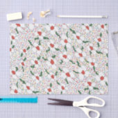 クラシック花の模様 薄葉紙 (クラフト)