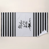 クラシック花嫁の母 ビーチタオル (正面)