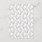 クラシック花模様結婚式 エンクロージャーカード (裏面)