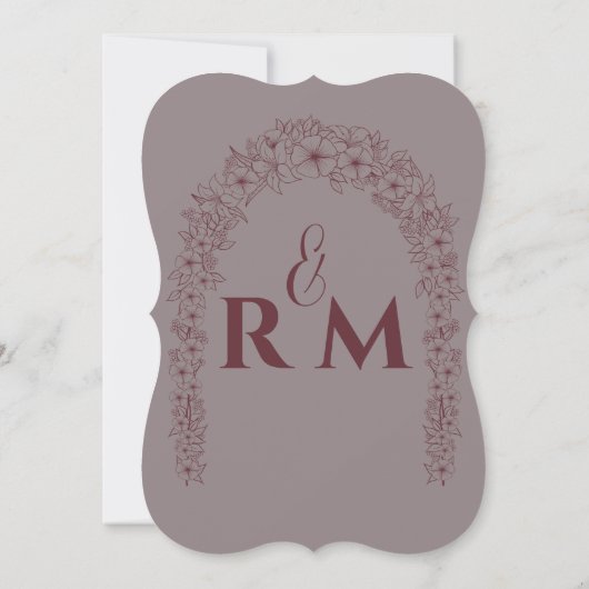 クラシック花結婚門 (裏面)