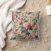 クラシック英語ガーデンフローラ3 クッション (ブランケット)