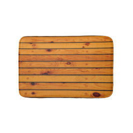 クラシック茶航海の色の木製の船台 バスマット