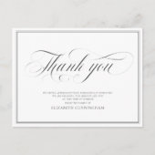 クラシック草書体の額縁記念碑 ポストカード (正面)