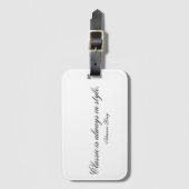 クラシック荷物タグ ラゲッジタグ (正面縦)