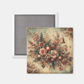 クラシック華美クリスマス磁石 マグネット (正面/裏面)