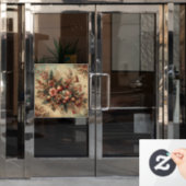 クラシック華美クリスマス ウィンドウサイン (オフィスドア)