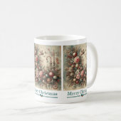 クラシック華美クリスマス コーヒーマグカップ (正面右)