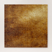 クラシック華美金ゴールド金属プレート ジグソーパズル (横)