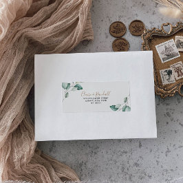 クラシック葉フォーマルRSVPアドレス ラベル