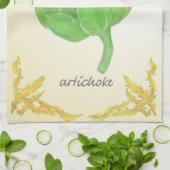 クラシック葉付きアーティクデザイン キッチンタオル (折り畳み)