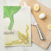 クラシック葉付きアーティクデザイン キッチンタオル (四つ折り)