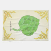 クラシック葉付きアーティクデザイン キッチンタオル (横)