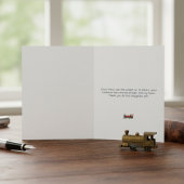 クラシック蒸気機関車の感謝カード ノートカード