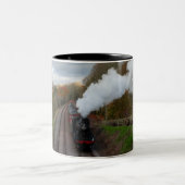 クラシック蒸気機関車マグ ツートーンマグカップ (中央)