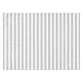 クラシック薄いグレーと白のストライプ テーブルクロス (正面(横))