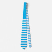 クラシック薄い青ストライプの ネクタイ (正面)