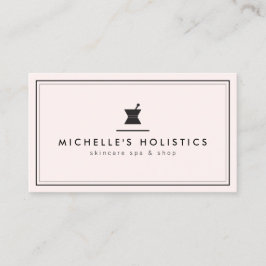 クラシック薬ホリスティック剤ピ淡い色のンク 名刺