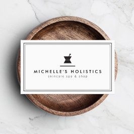 クラシック薬ホリスティック剤ホワイト 名刺