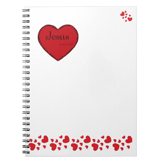 クラシック螺旋のノートイエスは私の主！ ノートブック (正面)