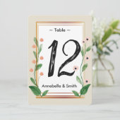 クラシック表エレガント番号の詳細 招待状 (スタンド正面)