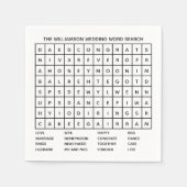 クラシック表ゲームの単語の検結婚索 スタンダードカクテルナプキン (正面)