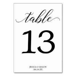 クラシック表結婚番号(両面) テーブルナンバー