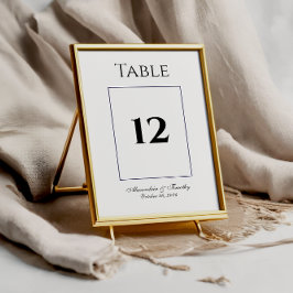 クラシック表（白黒） テーブルナンバー