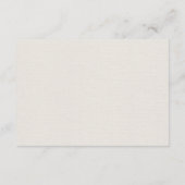 クラシック詳細ベージェ結婚ボタニカル エンクロージャーカード (裏面)