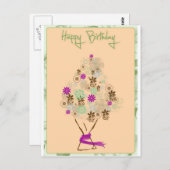 クラシック誕生日カード ポストカード (正面/裏面)