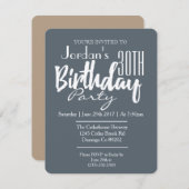 クラシック誕生日男女兼用パーティーの招待 招待状 (正面/裏面)