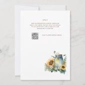 クラシック誕生日結婚ベビーシャワー退職後 招待状 (裏面)