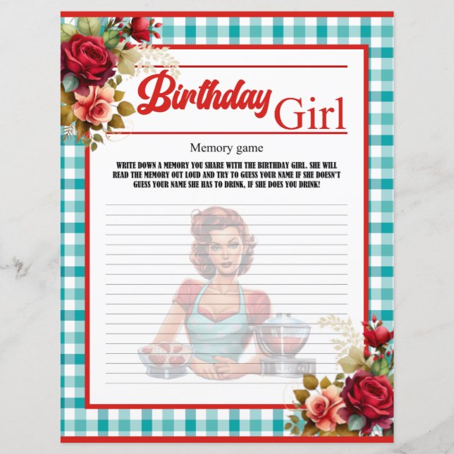 クラシック誕生日記憶ゲーム (正面)