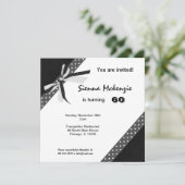 クラシック誕生日 招待状 (スタンド正面)