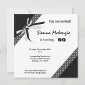 クラシック誕生日 招待状 (正面)