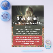 クラシック読Santaの季節の採用広告 チラシ (シングル)