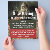 クラシック読Santaの季節の採用広告 チラシ (手)