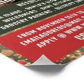 クラシック読Santaの季節の採用広告 ポスター (角)