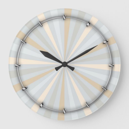 クラシック調和回転車輪デコ ラージ壁時計 (正面)