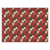 クラシック赤と白クリスマス テーブルクロス (正面(横))