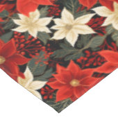 クラシック赤と白クリスマス テーブルクロス (アングル)