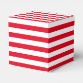 クラシック赤と白ストライプの フェイバーボックス (裏面サイド)
