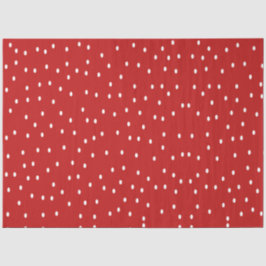 クラシック赤と白水玉模様 薄葉紙