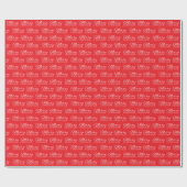 クラシック赤と白聖降誕祭の脚本 ラッピングペーパー (フラット)