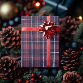 クラシック赤タータンチェックプレイド – タイムレスとエレガント ラッピングペーパー