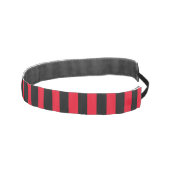 クラシック赤モダンと黒ストライプの アスレチックヘッドバンド (右)