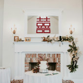 クラシック赤二重中国の西結婚海 ウィンドウサイン