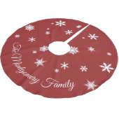 クラシック赤木パーソナライズされたスカート ブラッシュドポリエステルツリースカート (アングル)