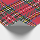 クラシック赤格子包紙 ラッピングペーパー (角)