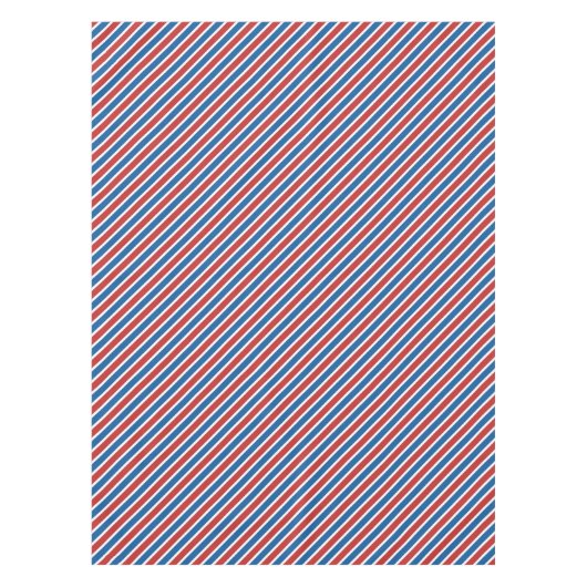 クラシック赤白青ストライプ4th 7月Tableloth テーブルクロス (正面)