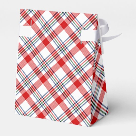 クラシック赤緑青白格子模様 フェイバーボックス (裏面サイド)